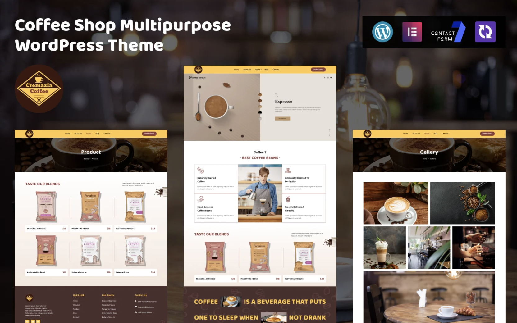 Crème - Delicious Cake And Pastry WordPress Elementor Theme