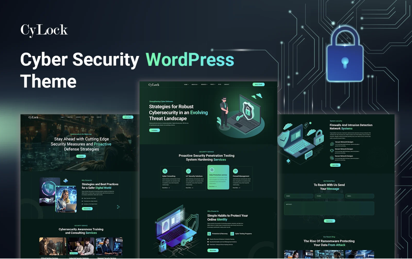 Cylock – Cyber Security Service WordPress Theme