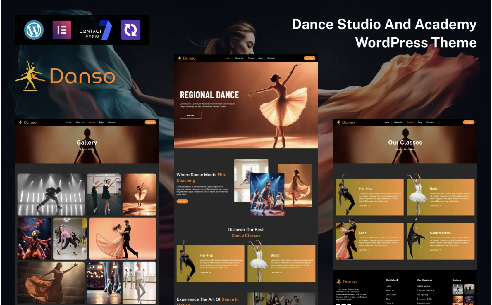 Danz – Dance Studio Wordpress Theme