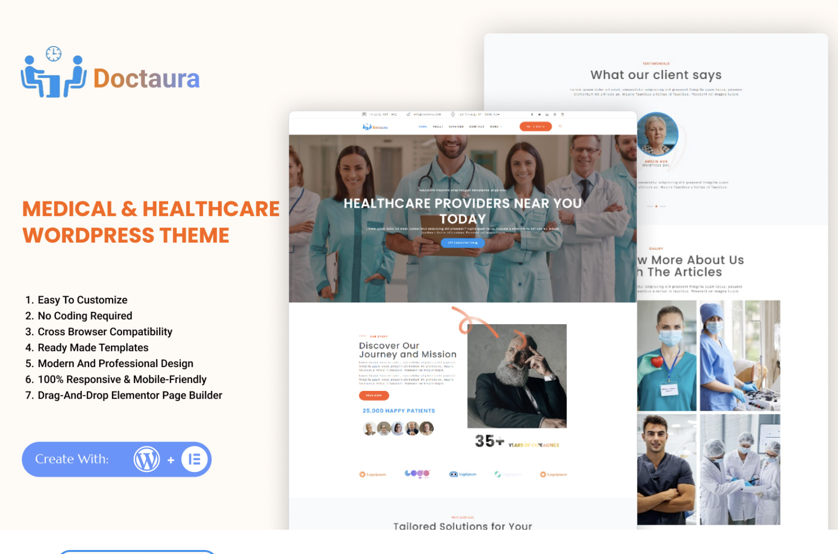 Doctaura – Medical & Healthcare WordPress Theme