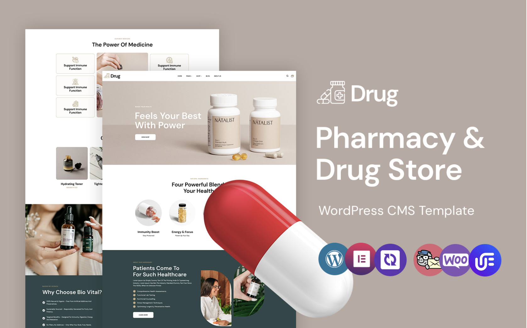 Drug - Pharmacy And Drug Store WordPress Elementor Theme