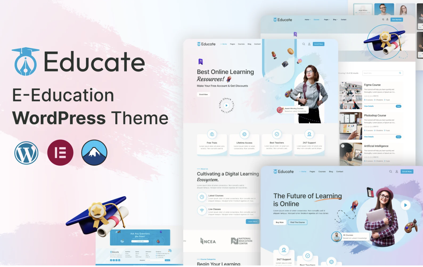 Educate — Online Courses & Education Center WordPress Theme