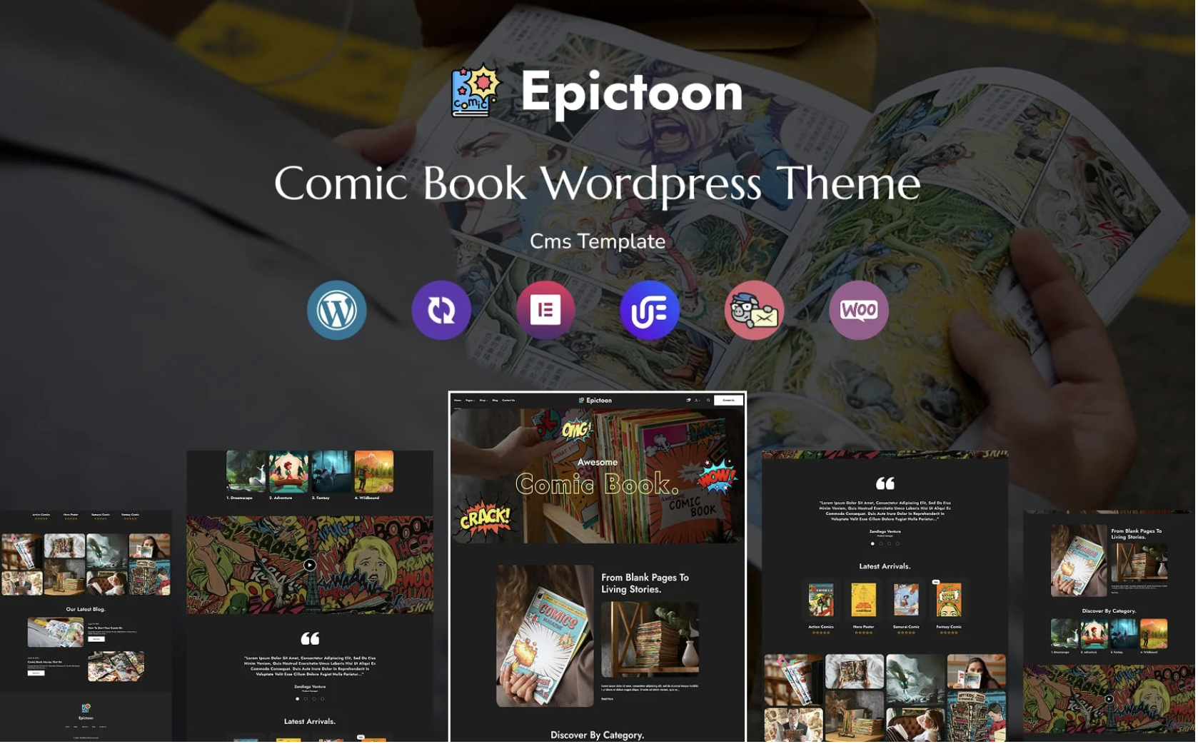 Epictoon - Comic Book Store Multipurpose Responsive WordPress Theme