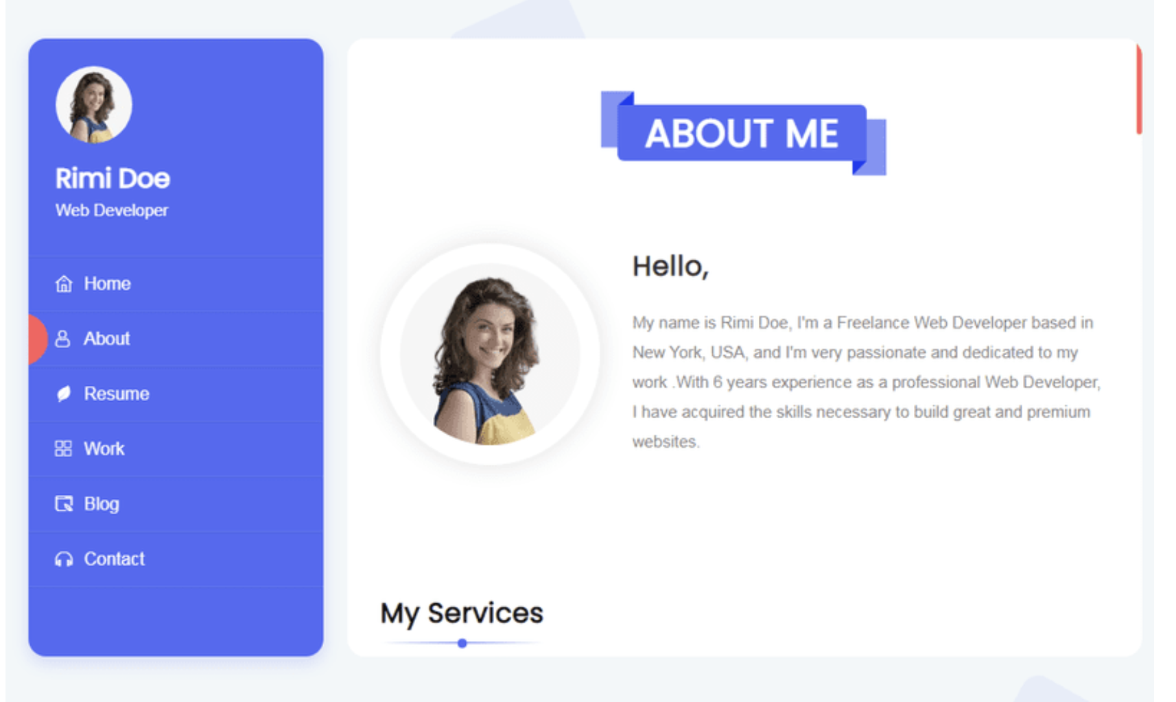 Euzan - Personal Portfolio WordPress Theme
