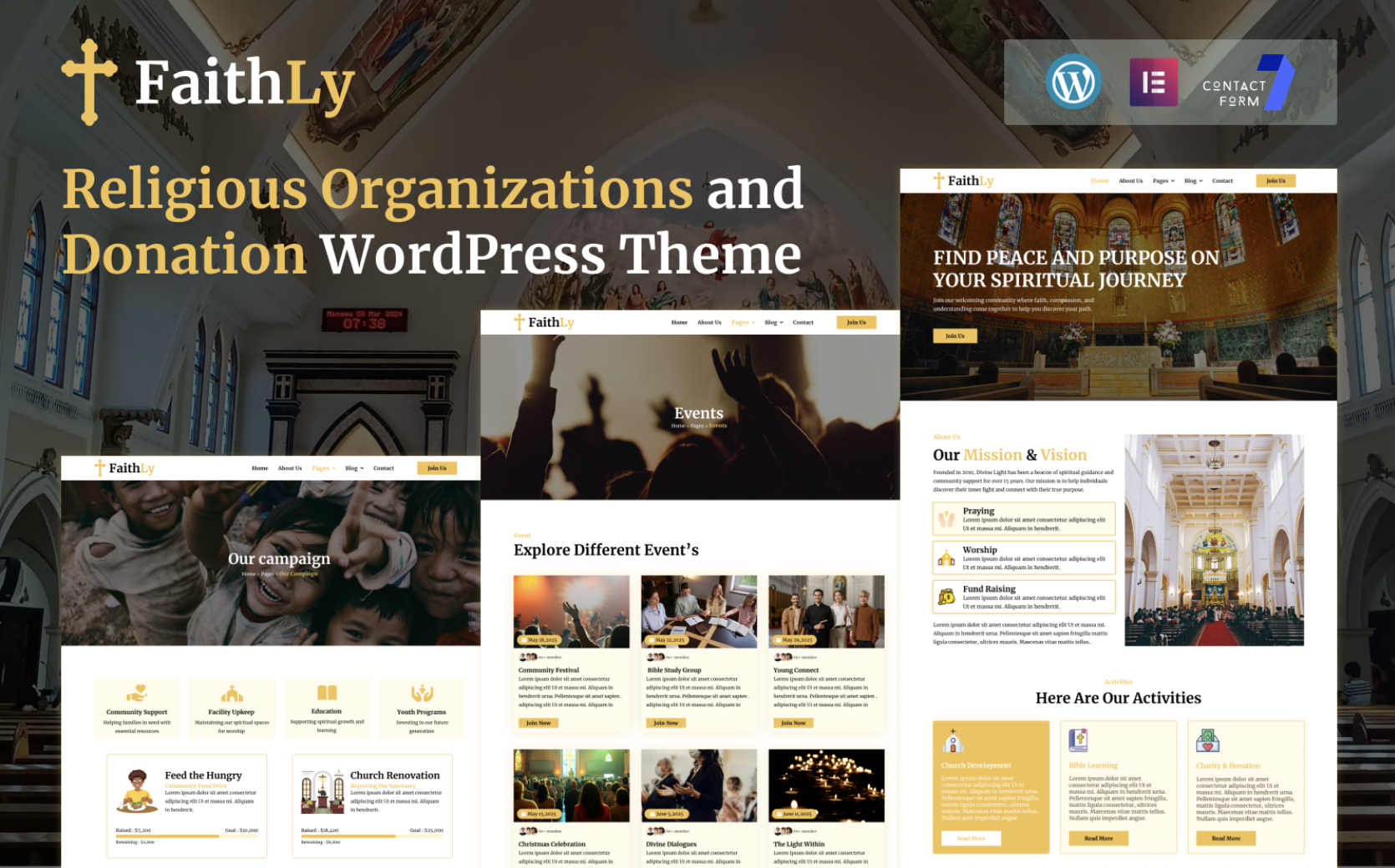 Faithly - Religion And Church WordPress Elementor Theme