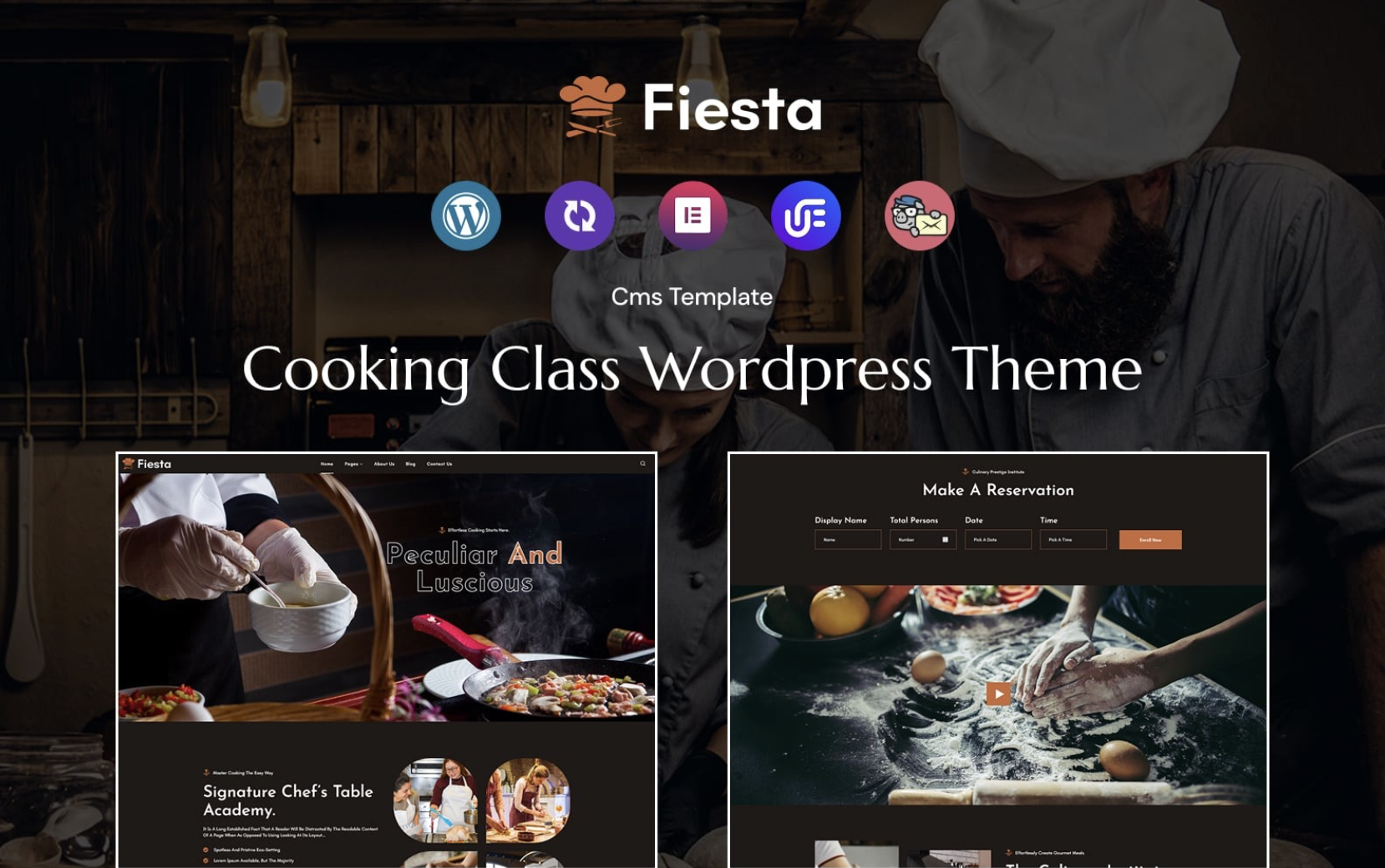 Fiesta - Cooking Class WordPress theme