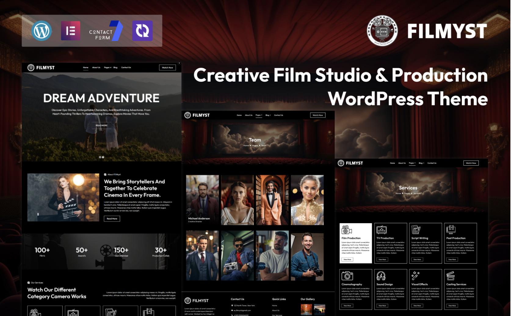 Filmyst – Creative Film Studio & Production WordPress Theme