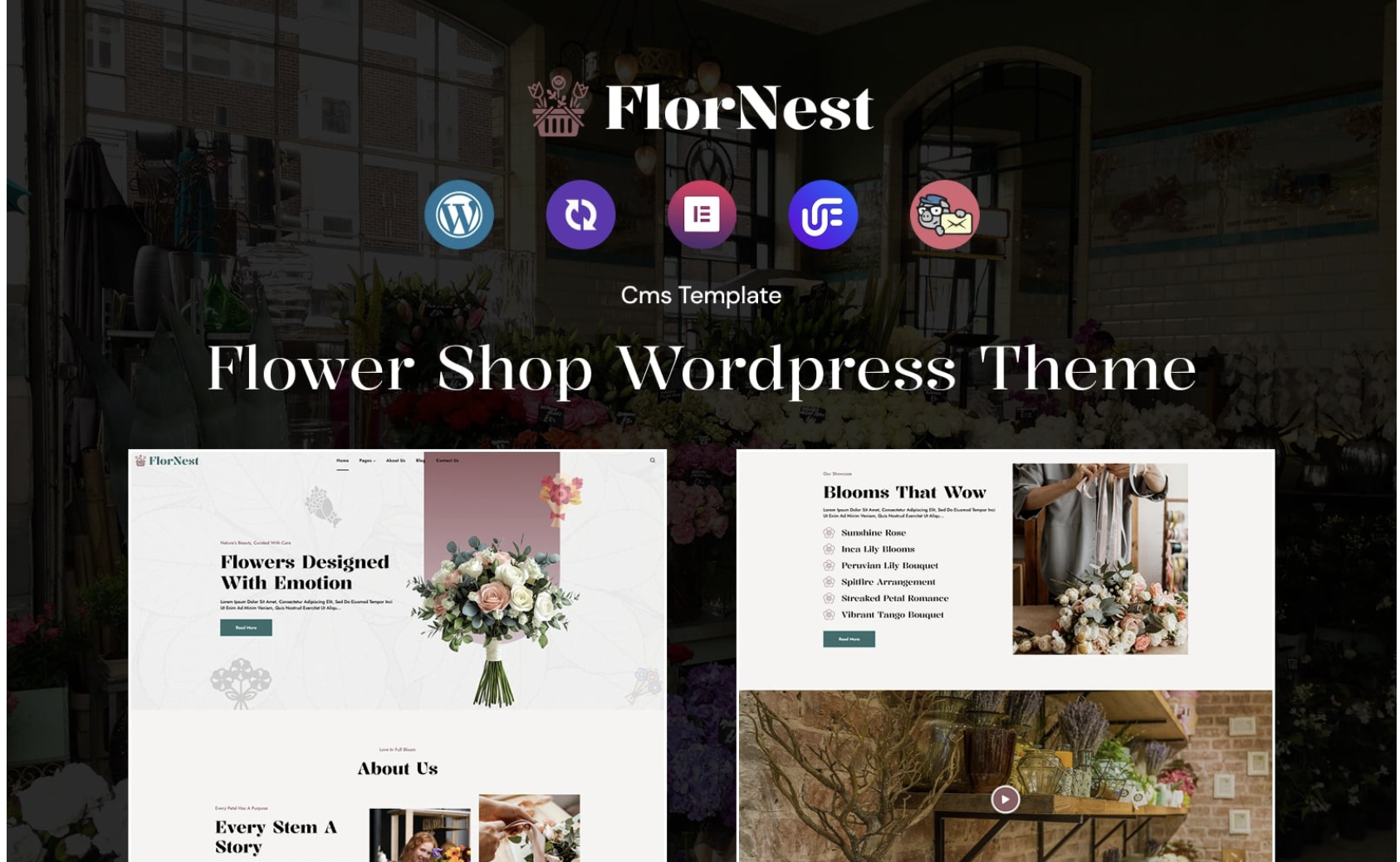 FlorNest - Flower Boutique and Florist WordPress theme