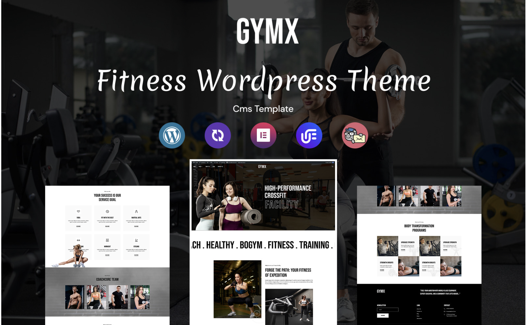 Gymx -GYM And Fitness Multipurpose Responsive WordPress Theme