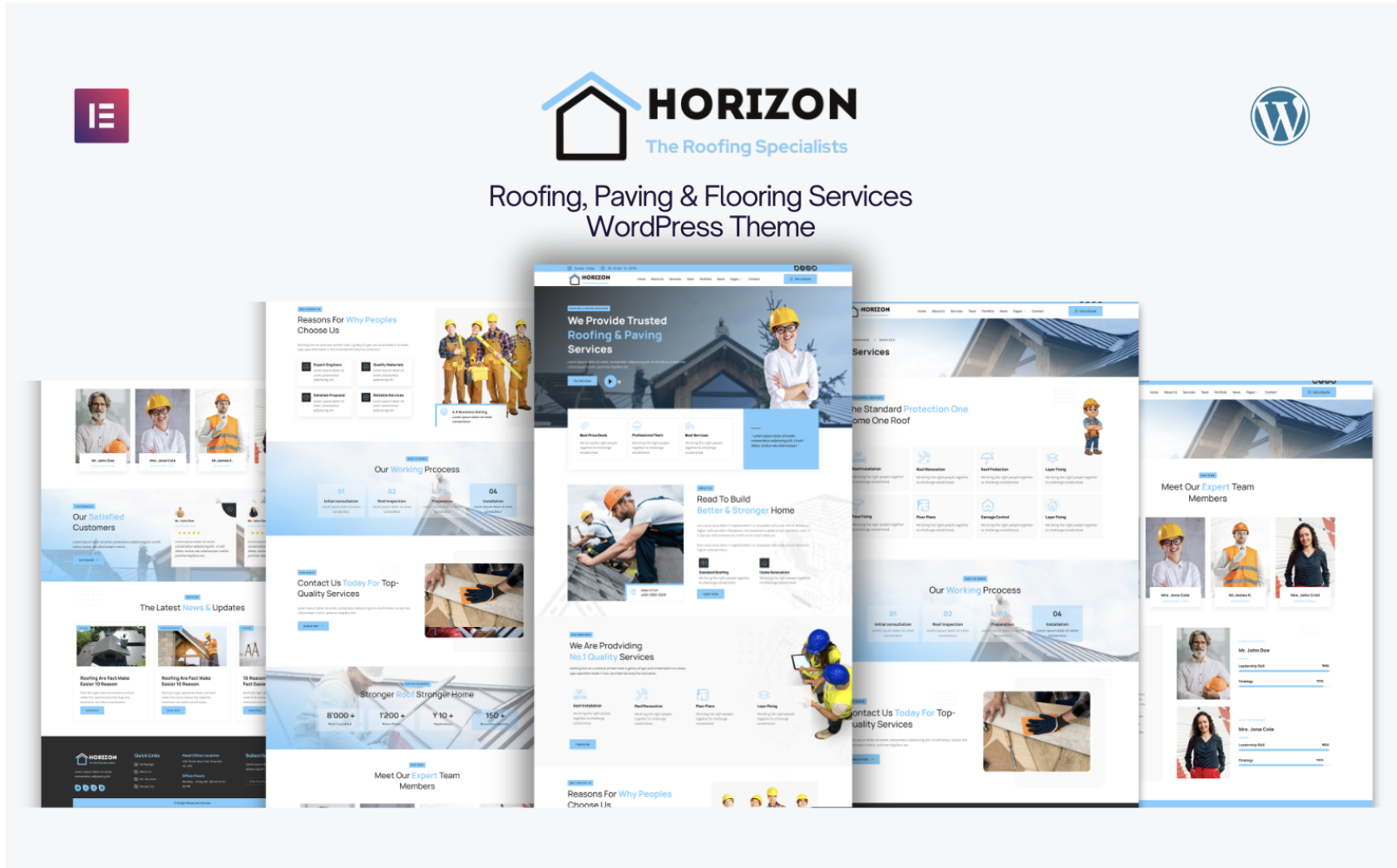 Horizon - Roofing, Paving, & Flooring WordPress Theme