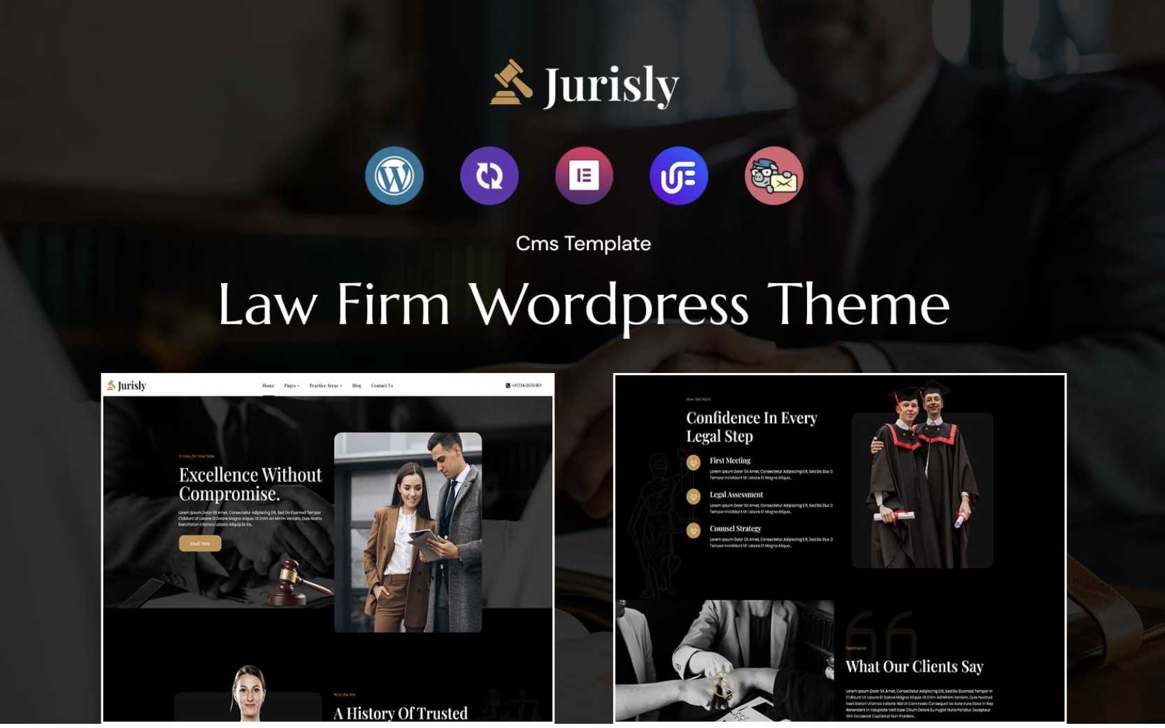 Jurisly - law firm WordPress theme