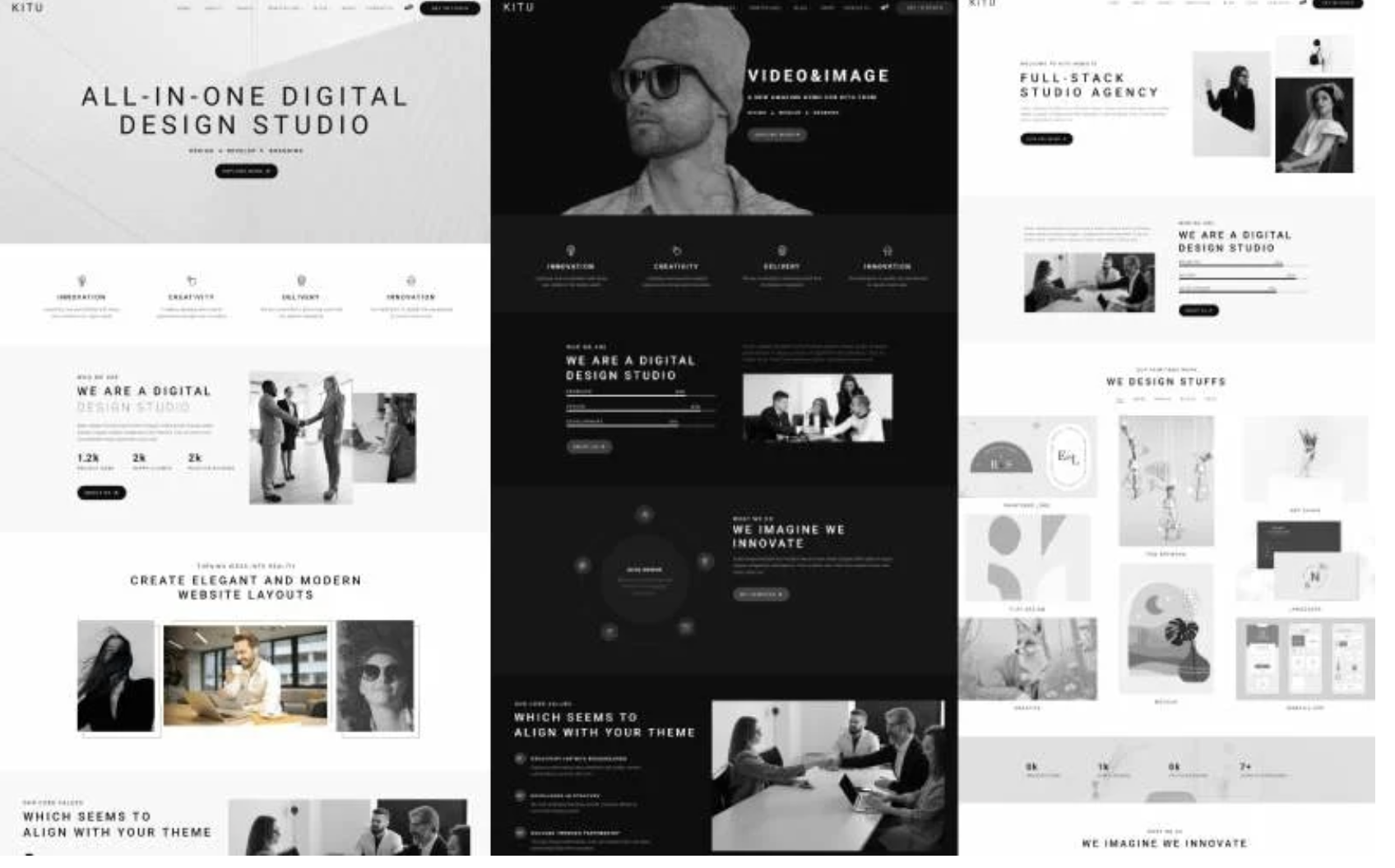 Kitu — Minimal Portfolio & Creative Agency WordPress Theme