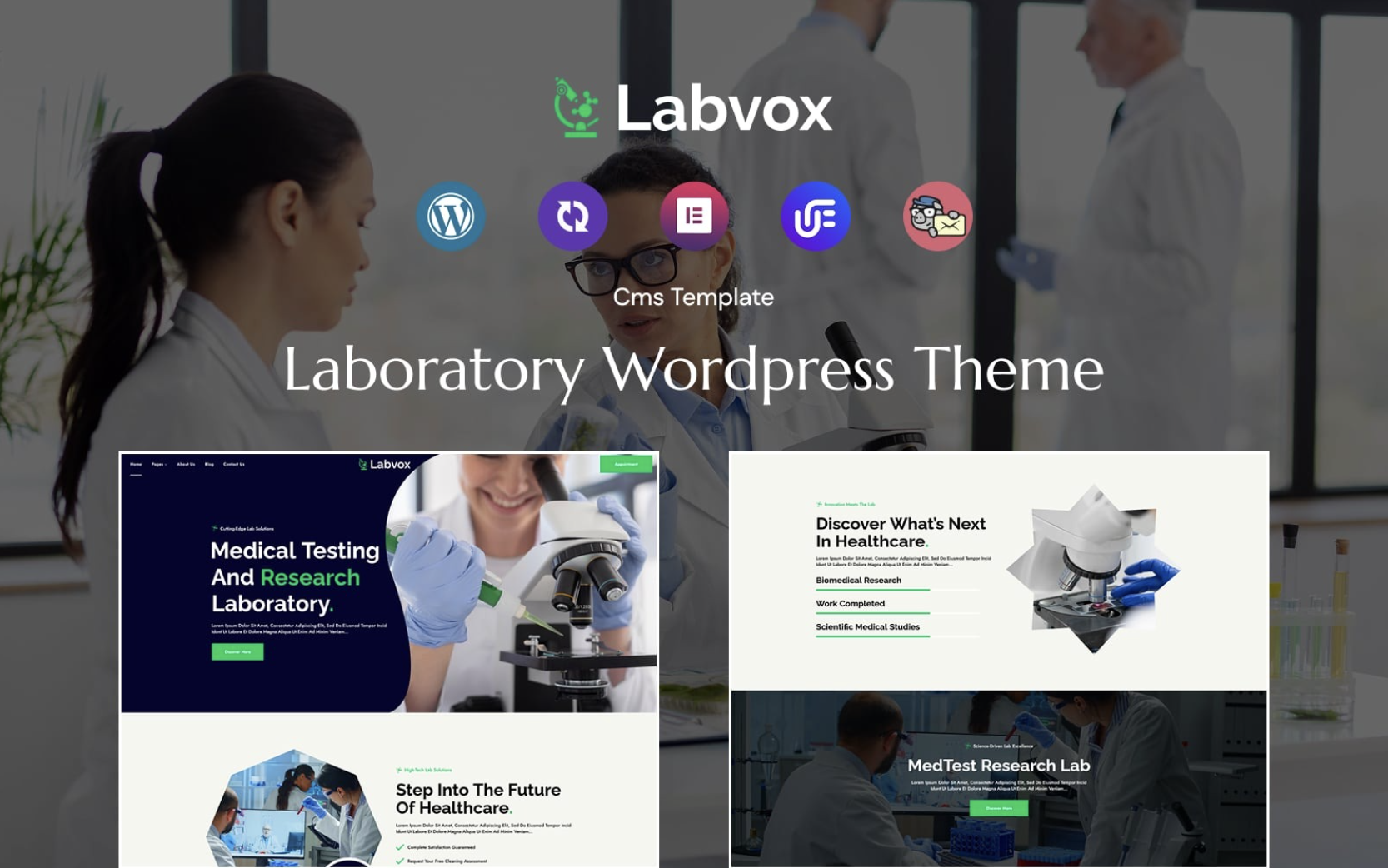 Labvox - Laboratory WordPress theme