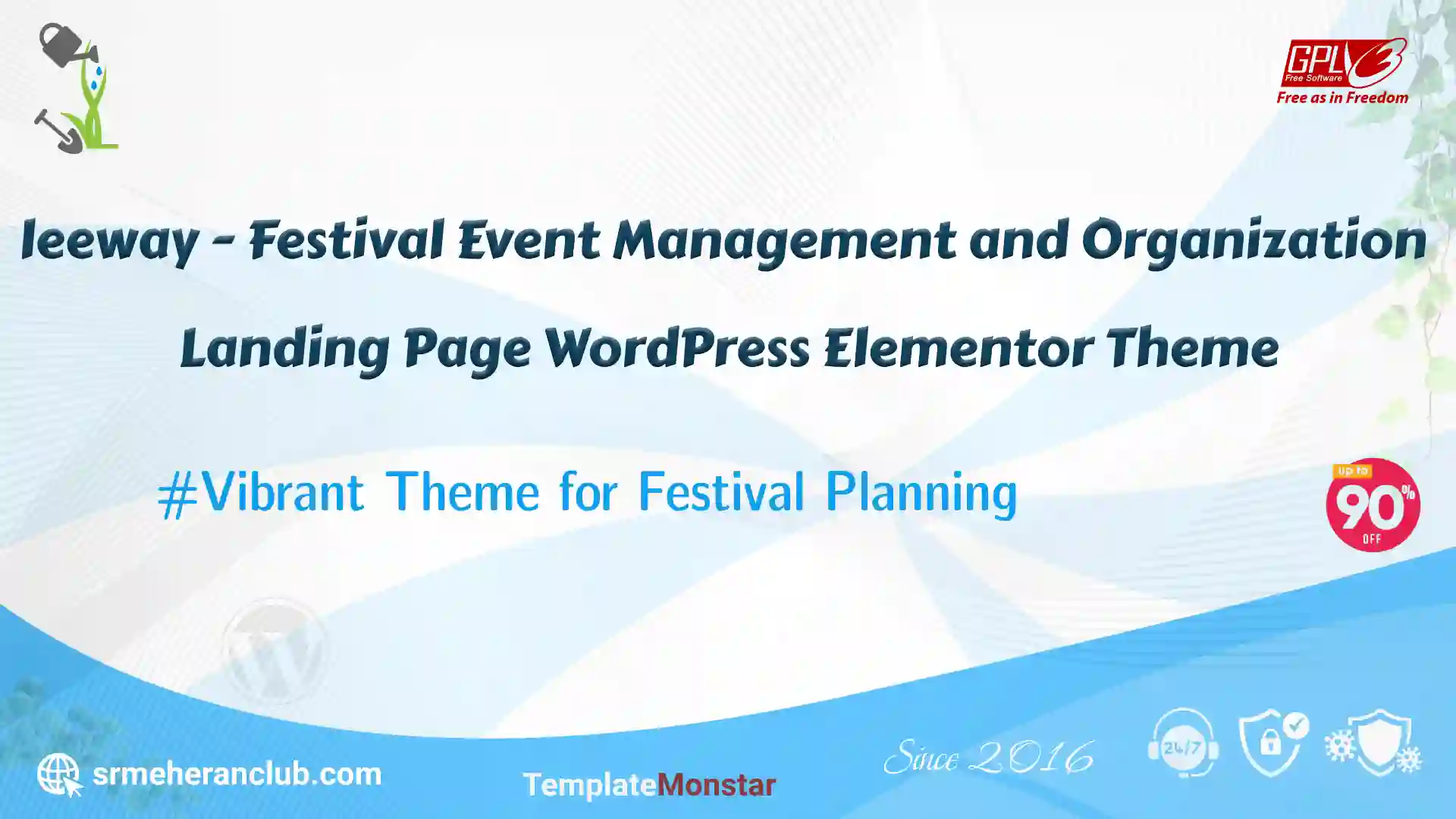 leeway – Festival Event Management and Organization Landing Page WordPress Elementor Theme