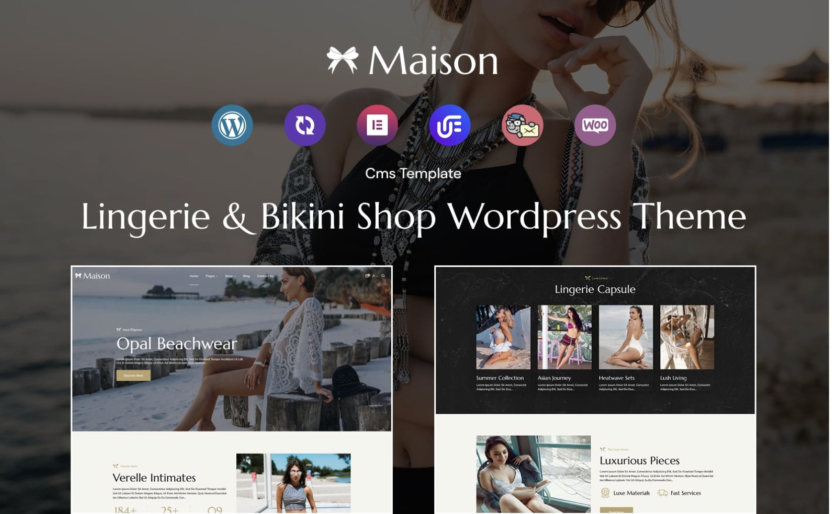 Maison - Lingerie And Bikini Shops WordPress theme