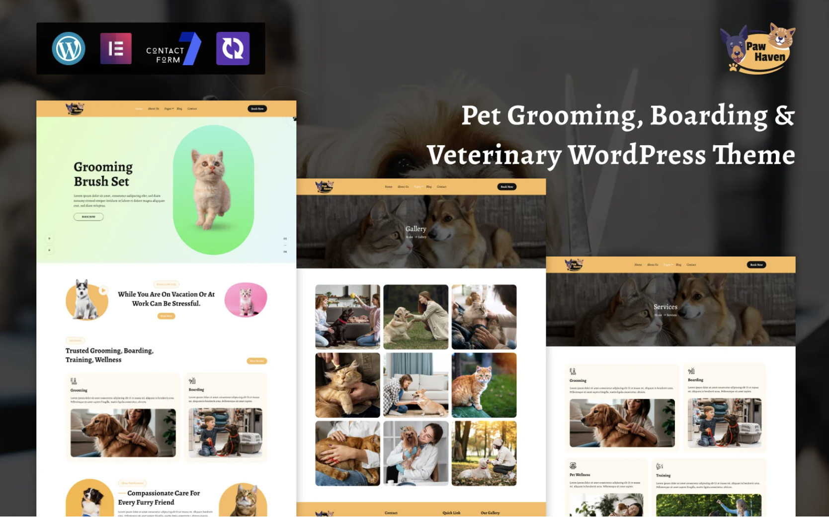 Pawfect - Pet Daycare & Veterinary Services WordPress Elementor Theme