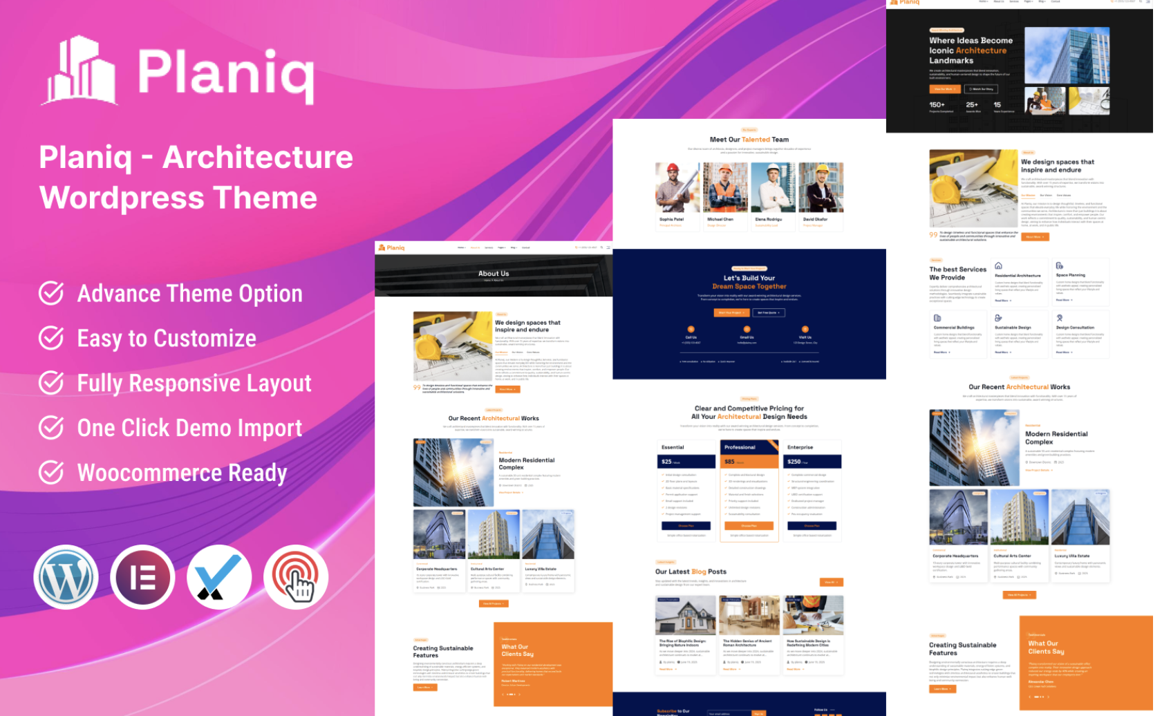 Planiq - Architecture WordPress Theme