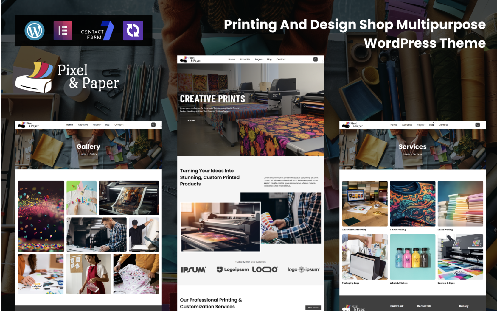 Printly - Print Shop And Printing Company Multipurpose WordPress Elementor Theme