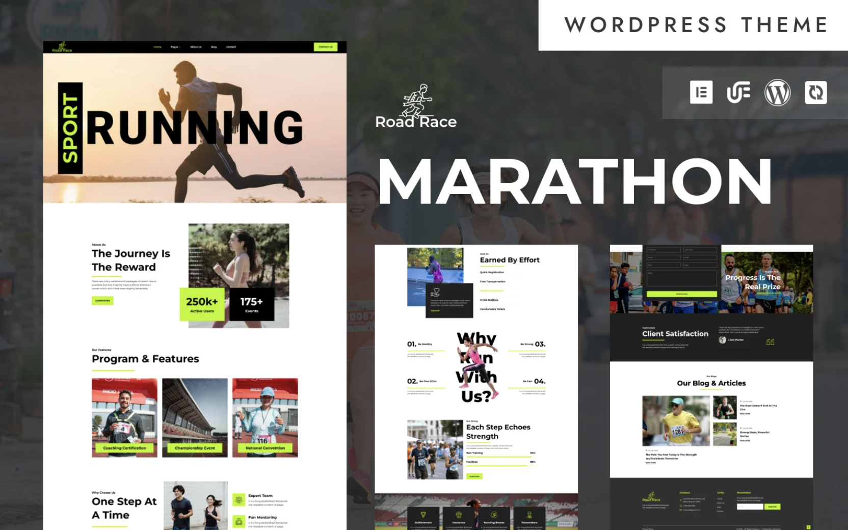 Road Race - Marathon & Sports Event WordPress Elementor Theme