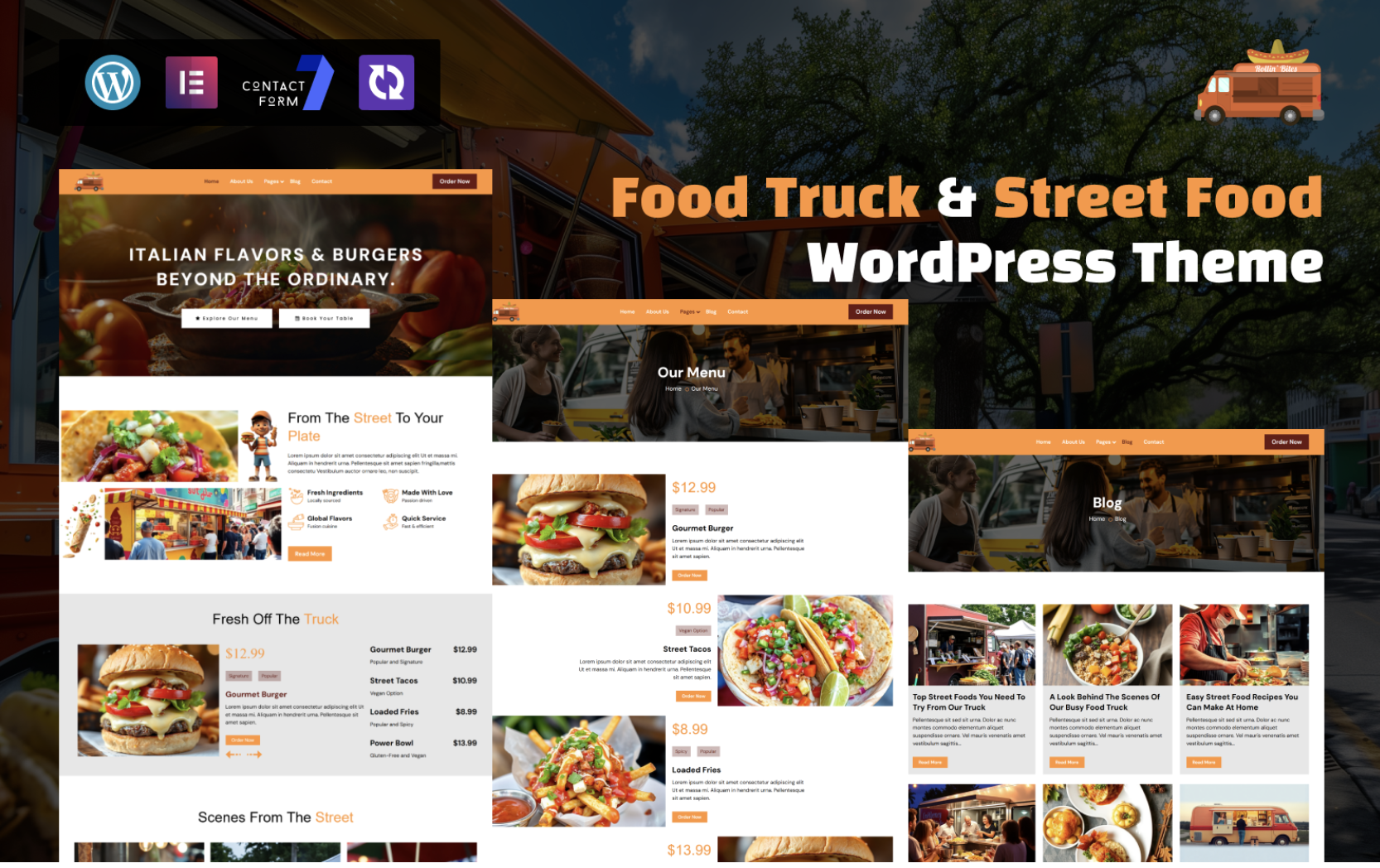 RollinBites - Food Truck & Street Food WordPress Theme