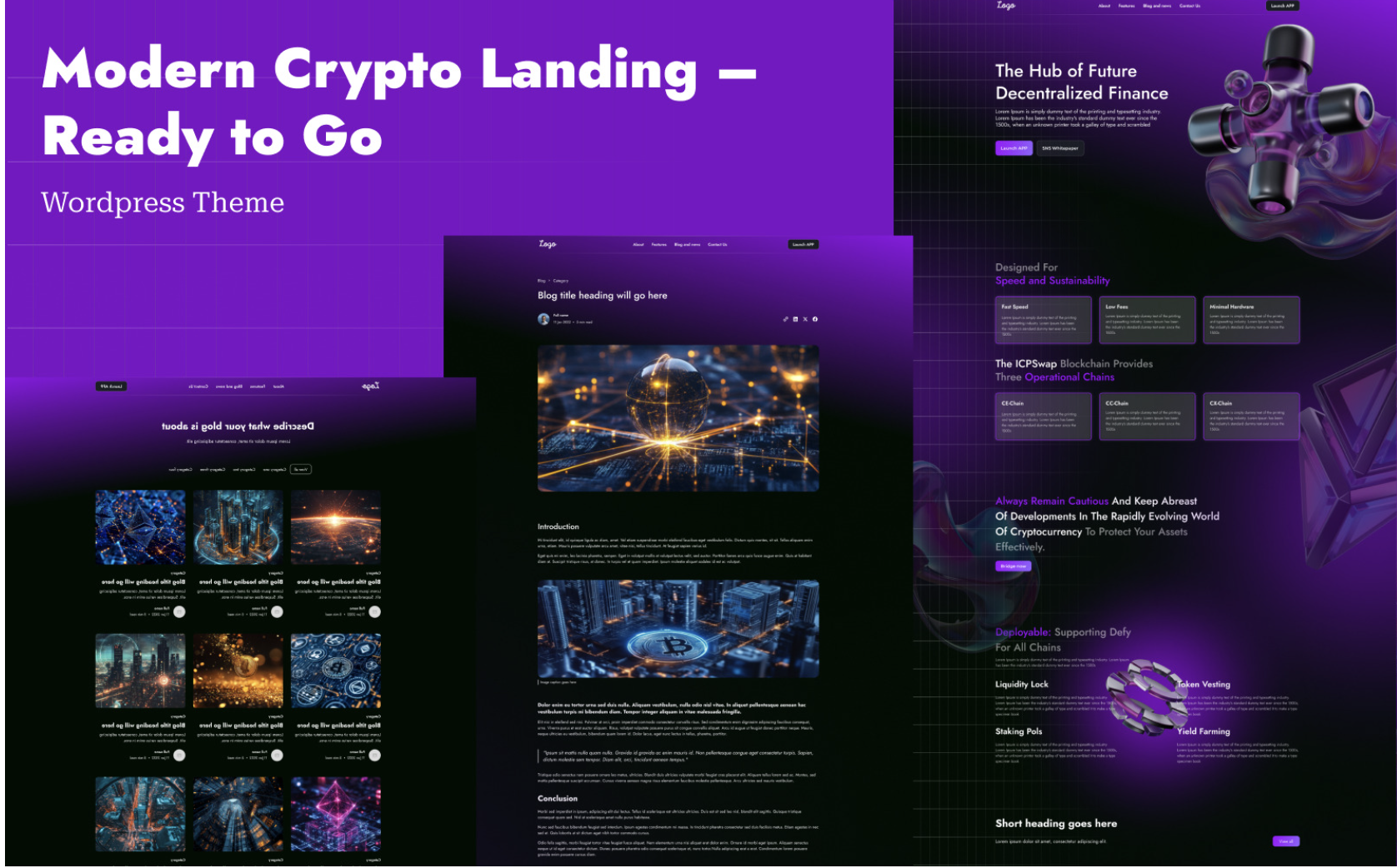 Crypto – WordPress Theme for Decentralized Finance