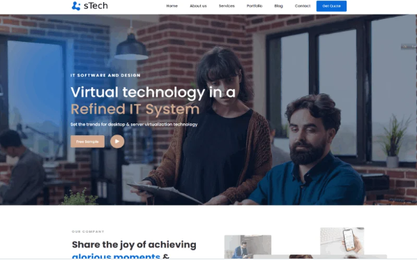 sTech – Technology IT Solutions HTML5 Template — Template by Templatemonster