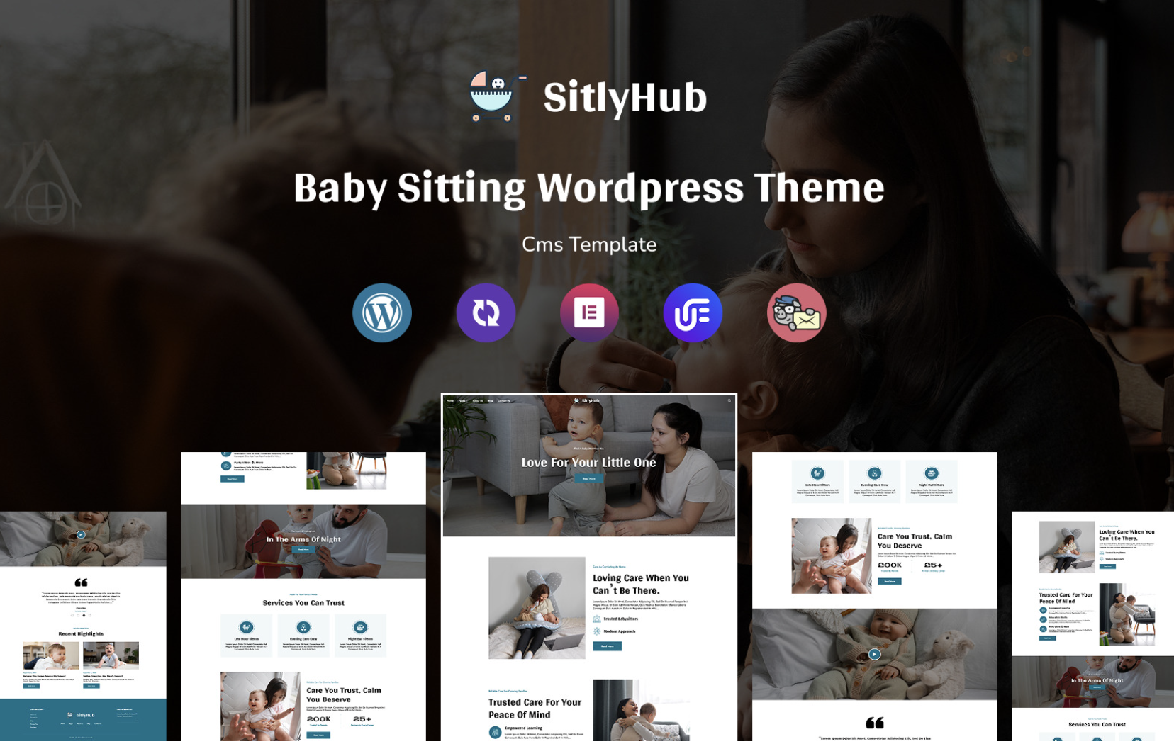 SitlyHub - Baby Care And Sitter Multipurpose Responsive WordPress Theme