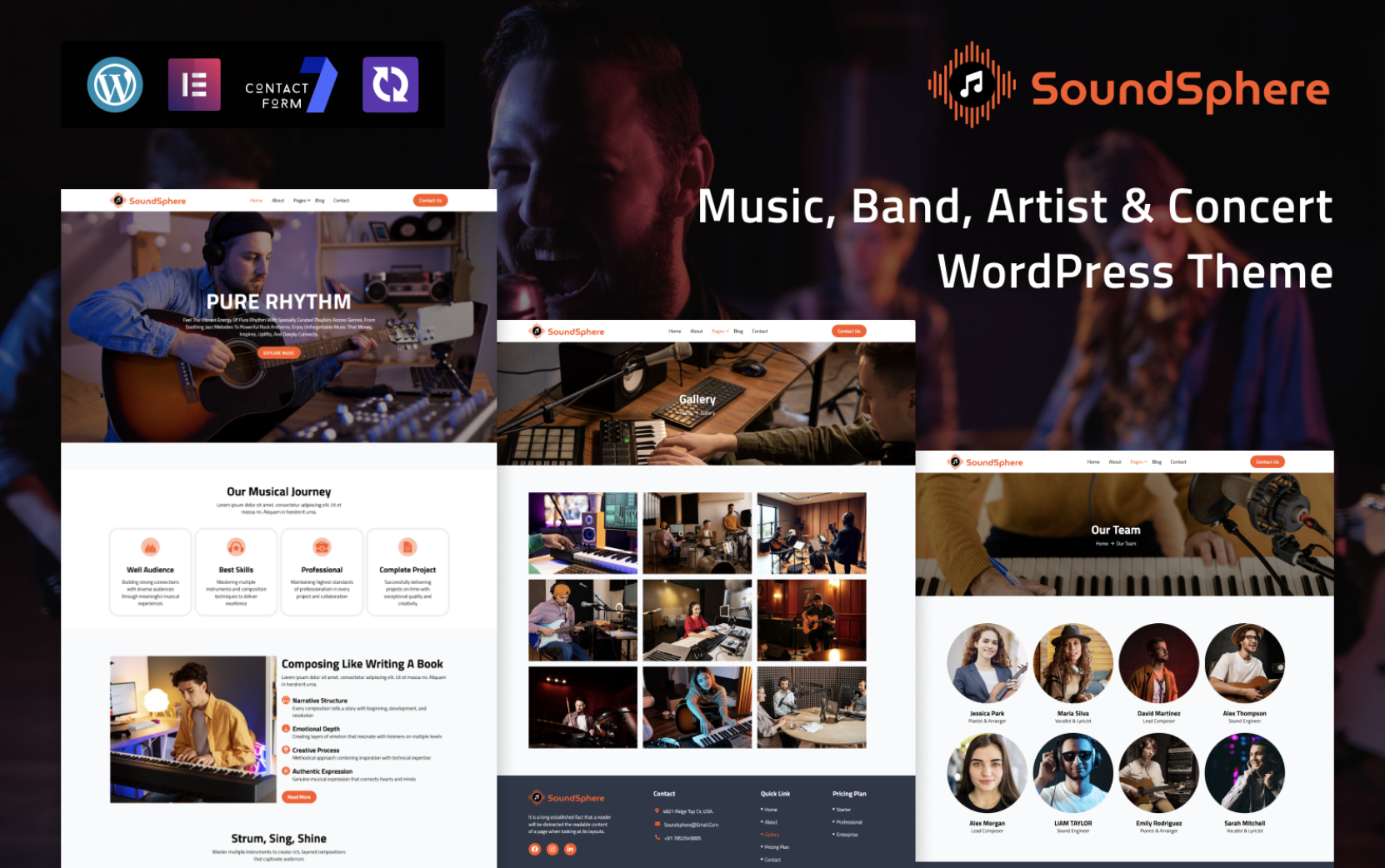 SoundSphere – Music, Band, Artist & Concert WordPress Theme