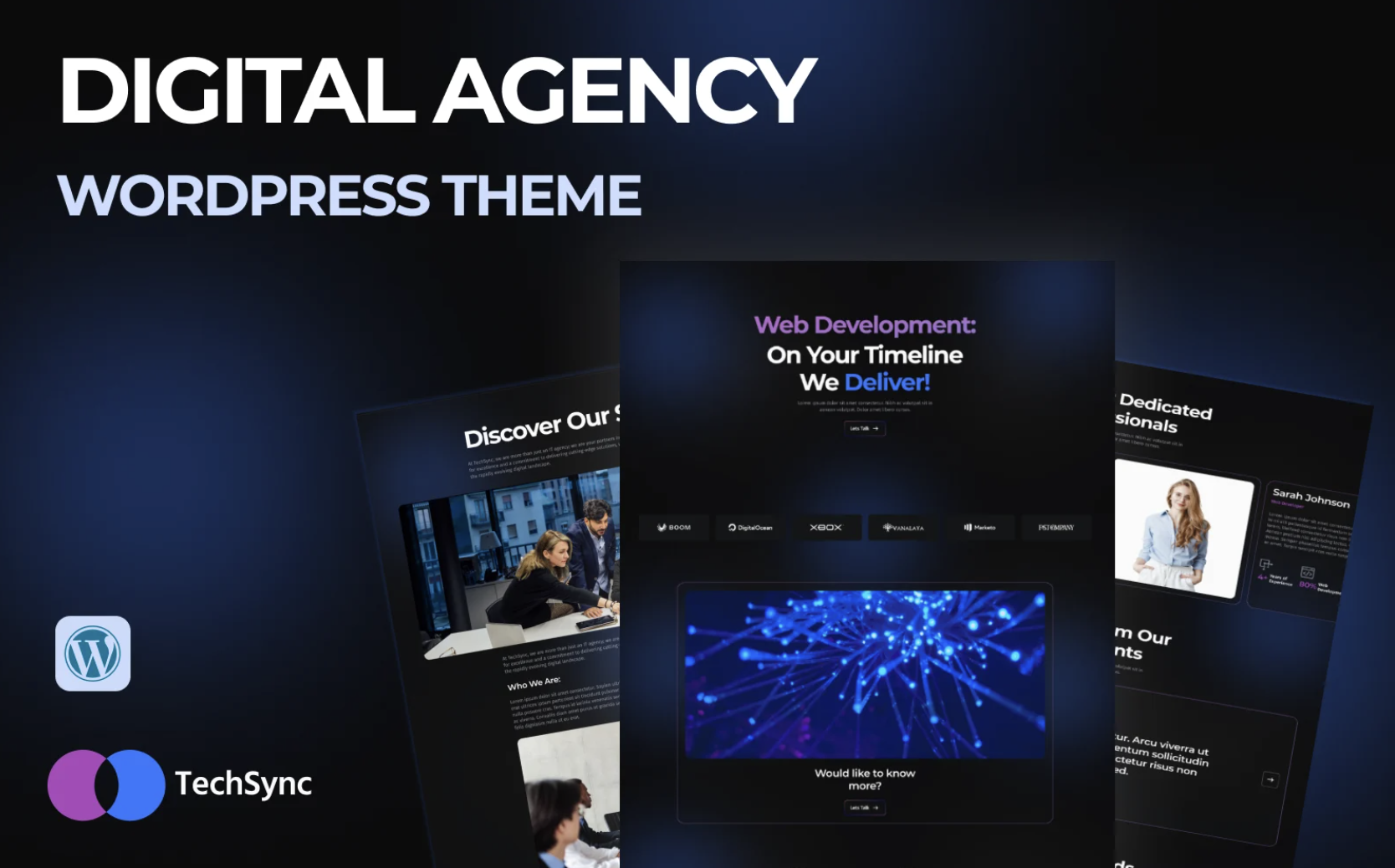 Techsync - Creative Digital Agency WordPress Website Theme