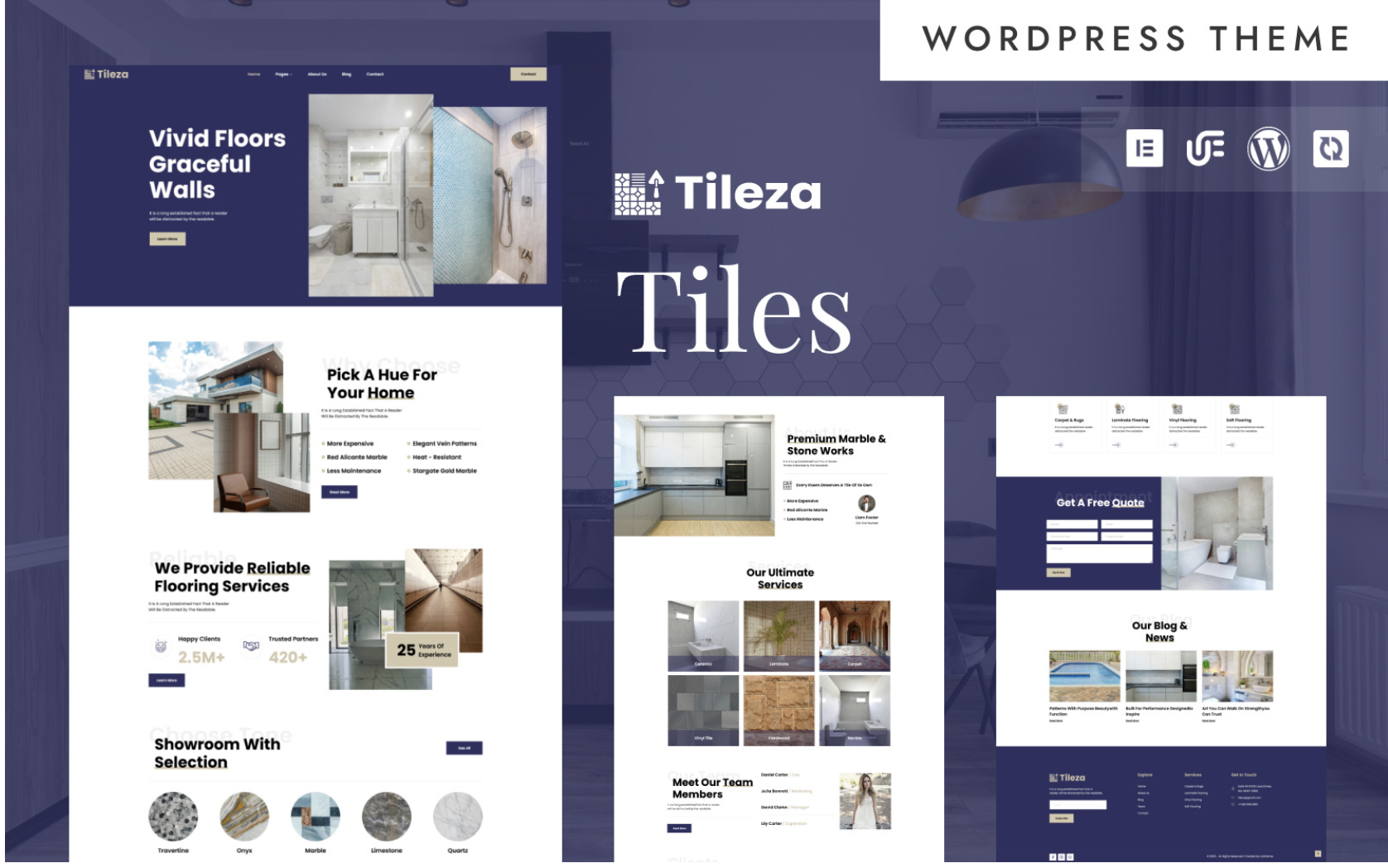 Tileza - Marble, Tiles & Flooring WordPress Elementor Theme