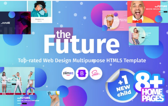 theFuture – Web Design Agency Multipurpose Website Template — Template by Templatemonster