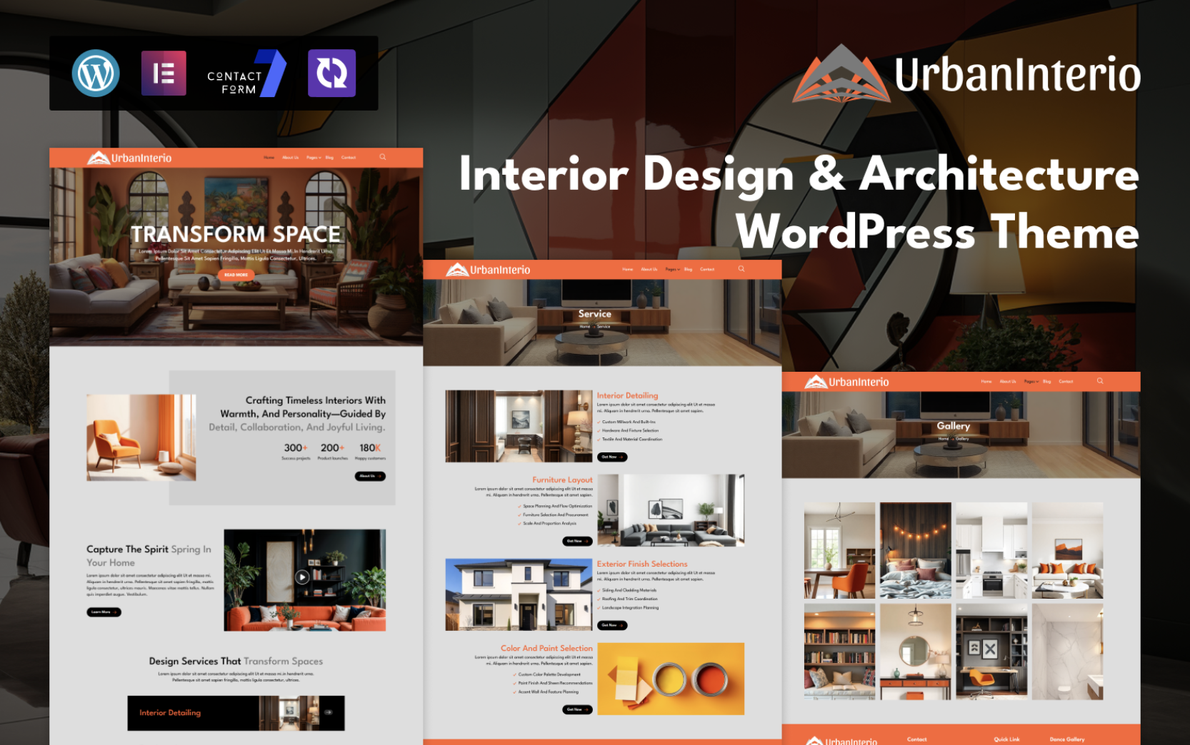 UrbanInterio – Interior Design & Architecture WordPress Theme
