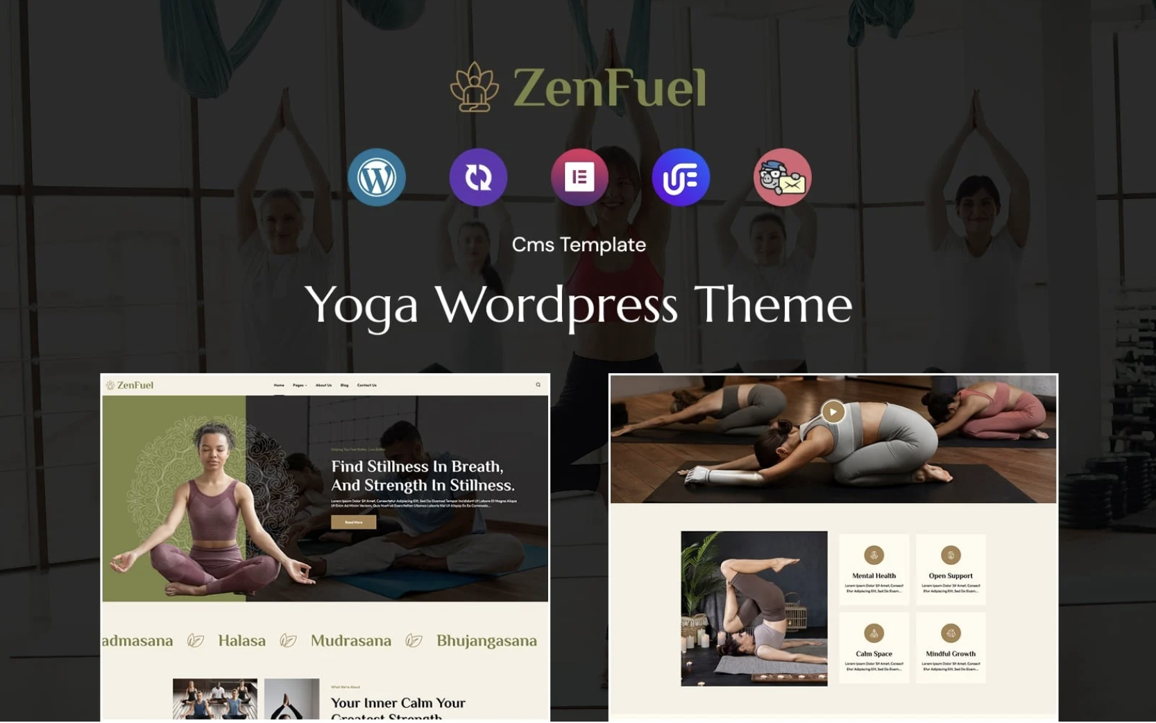 ZenFuel - Yoga WordPress theme