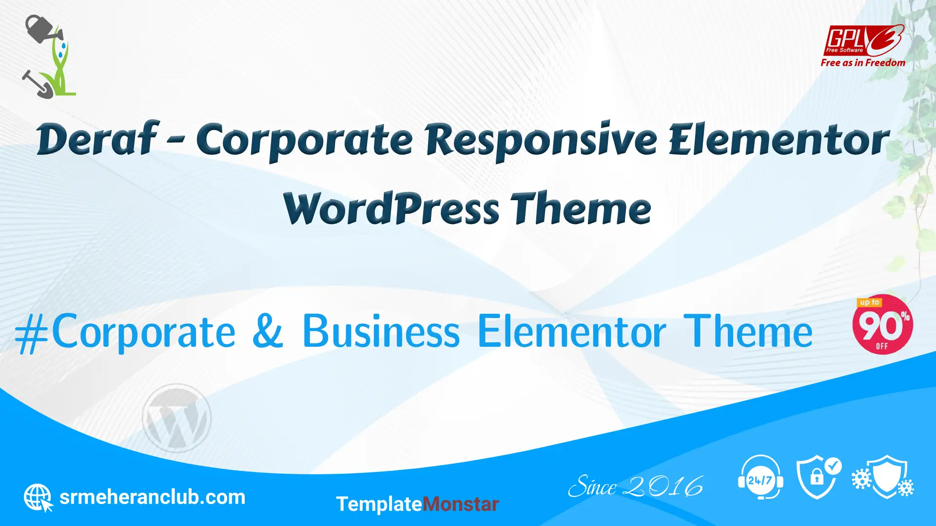 Deraf – Corporate Responsive Elementor WordPress Theme — Theme by Templatemonster