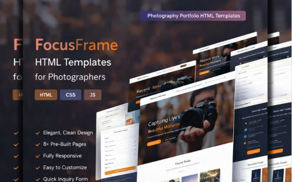 FocusFrame | Photographer | Personal | HTML Templates — Template by Templatemonster