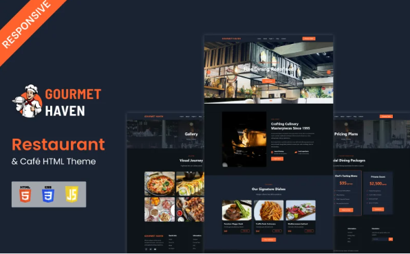 Gourment – Restaurant & Café HTML Theme