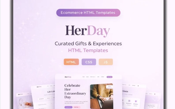 HerDay | Woman Day | Woman Shop | Gift — Template by Templatemonster