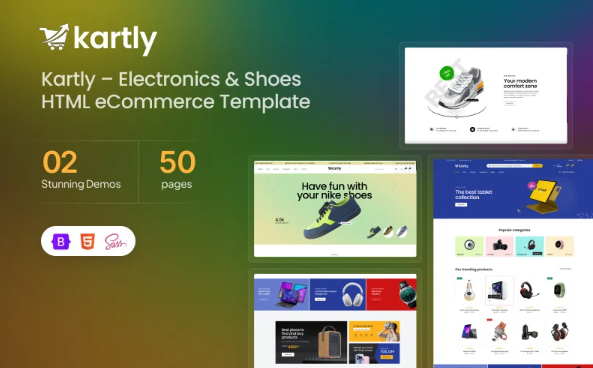 Kartly – Electronics & Shoes HTML eCommerce Template
