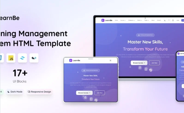 LearnBe – Learning Management System HTML Template