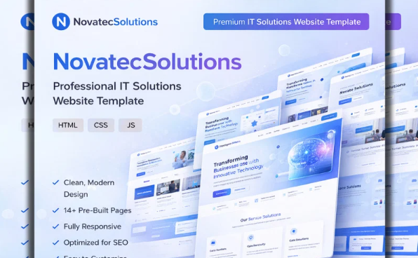 NovatecCorp – Modern Corporate / IT / Solutions Template / HTML Template — Template by Templatemonster
