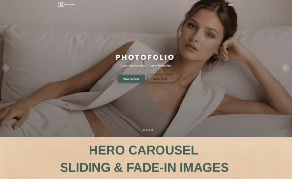 Photofolio | Personal Professional Photography Portfolio & Gallery Website Template — Template by Templatemonster