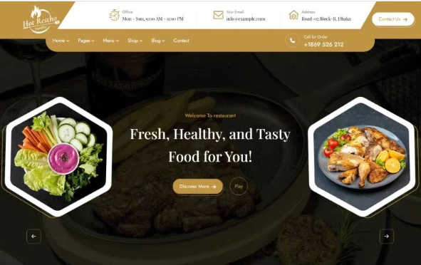 Restu – Restaurant & Food HTML Template — Template by Templatemonster