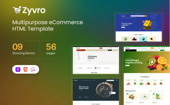 Zyvro – Multipurpose eCommerce HTML Template