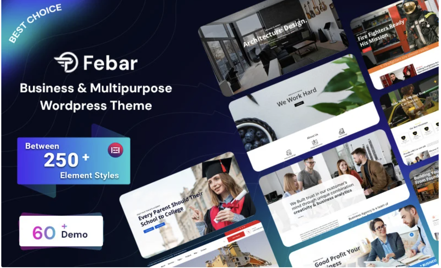 Febar - Web Business & Multipurpose Responsive WordPress Theme