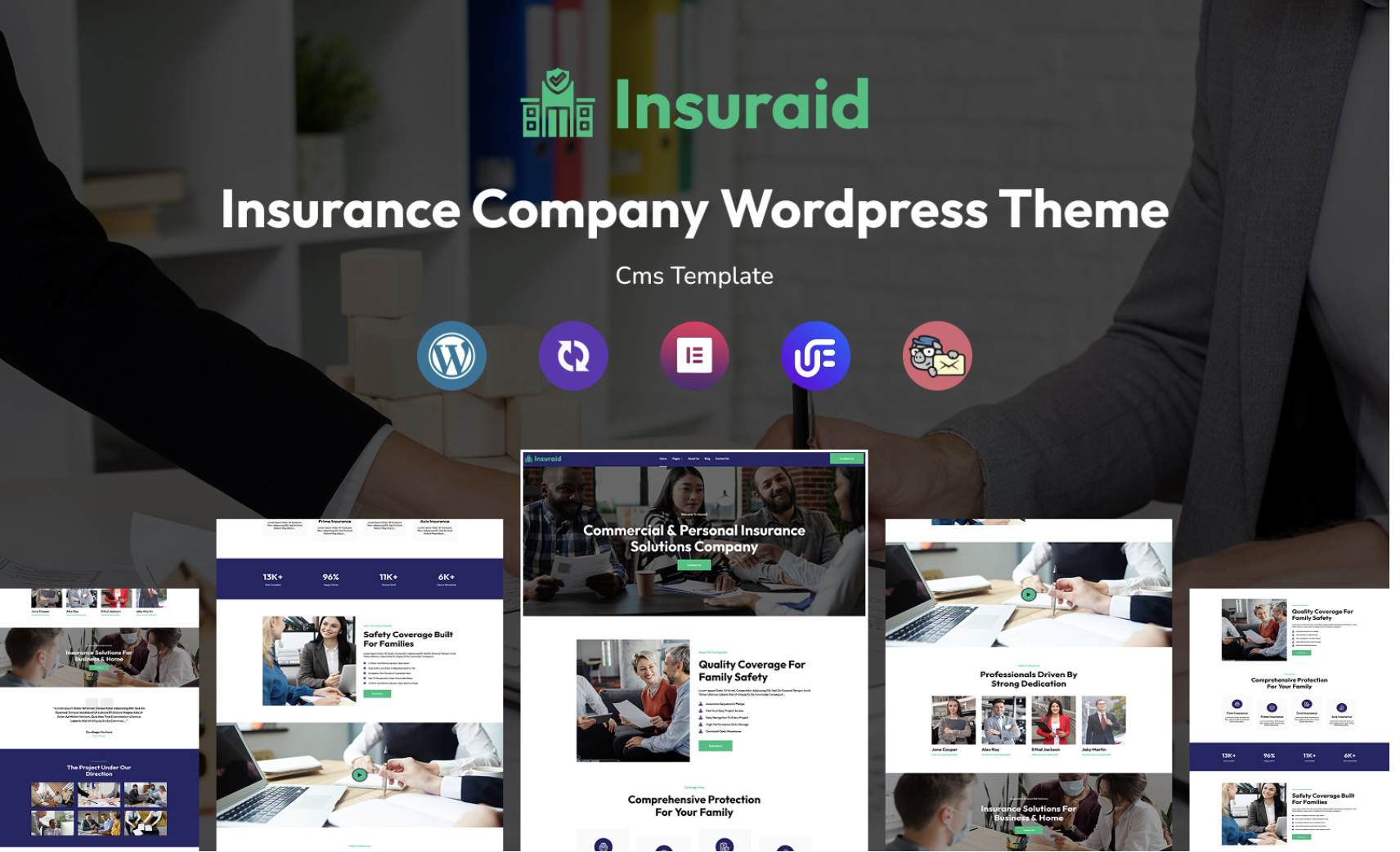 Insuraid - Insurance Company Multipurpose Responsive WordPress Theme