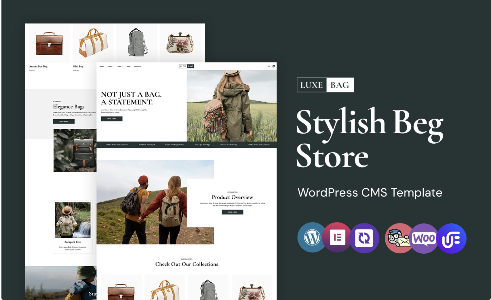 Lexebag - Fashion and Hanbags WordPress Elementor Theme