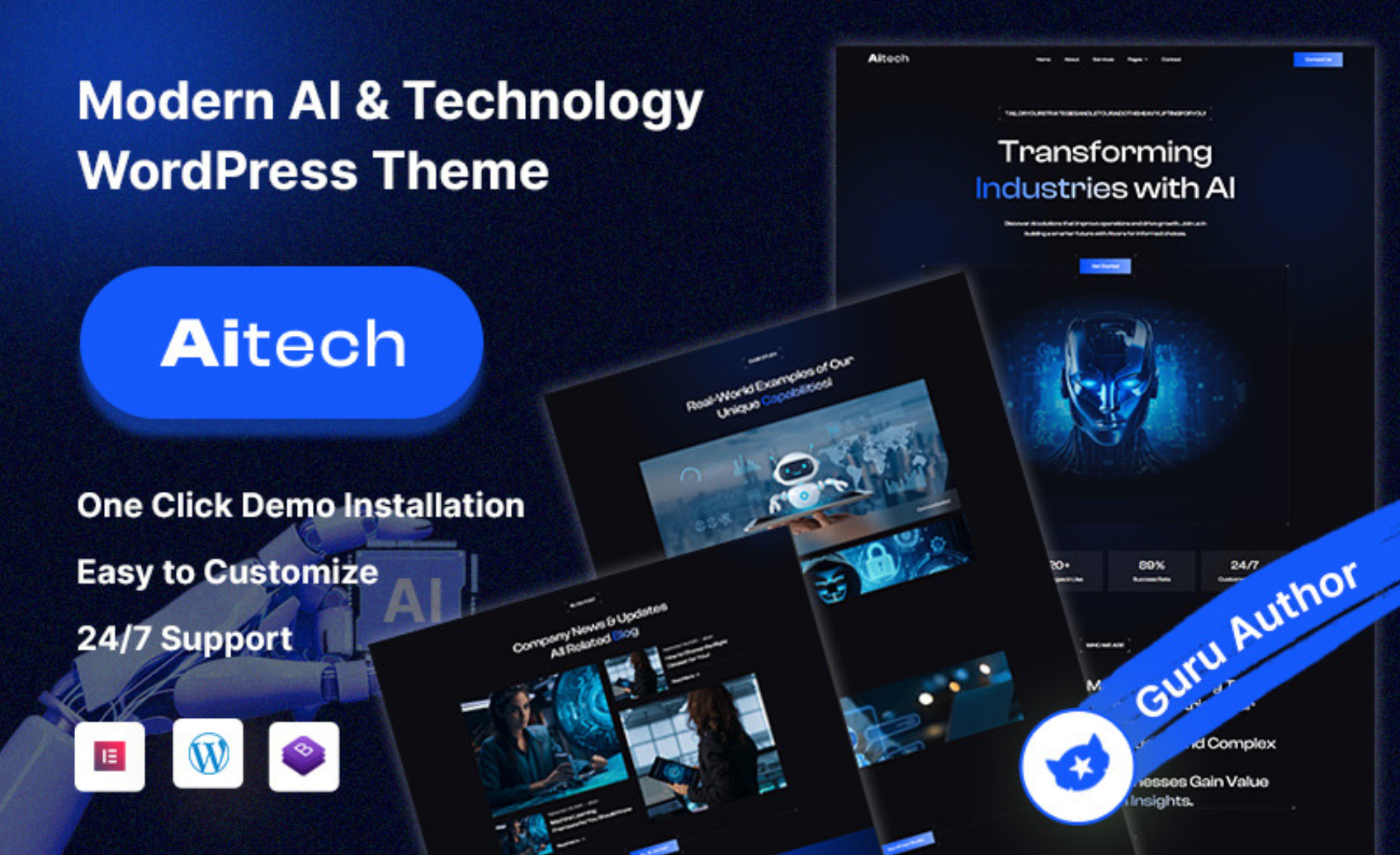 Aitech – Modern AI Technology WordPress Theme