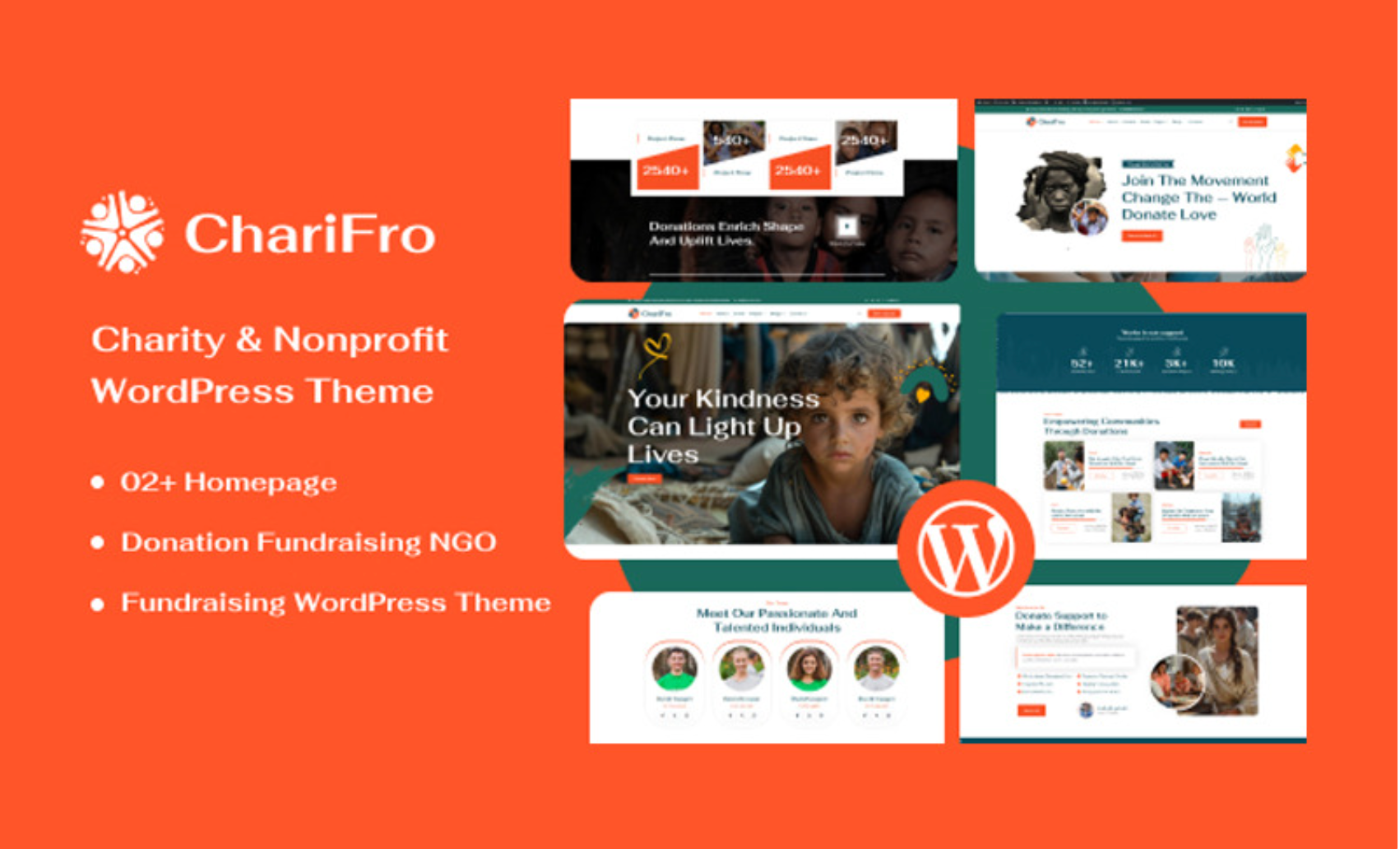 Charifro - Charity & Nonprofit WordPress Theme