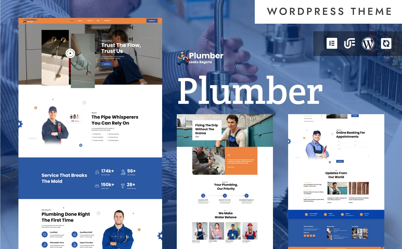 Plumber - Plumber Services WordPress Elementor Theme