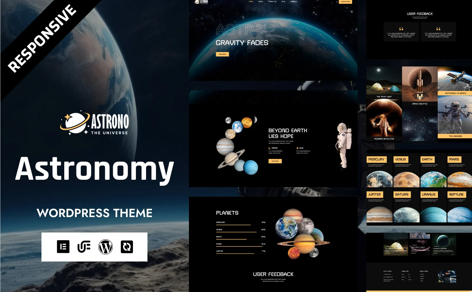 Astrono - The Ultimate Astronomy WordPress Elementor Theme